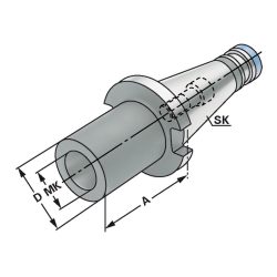 Adapter SK40/MK4, DIN2080/DIN 6364